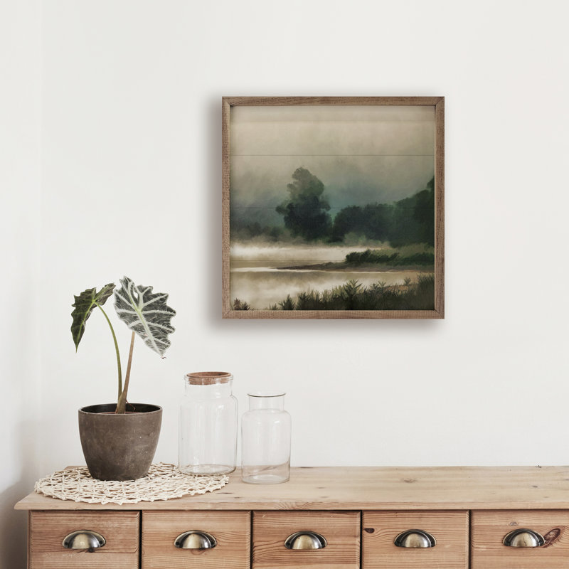 Peinture de paysage rétro, H 12 po x l 12 po x P 1 po