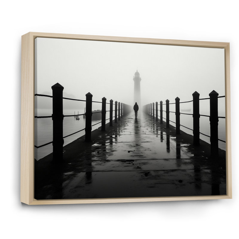 " Piers Solitude ", Natural Floater Framed, 12" H x 20" W