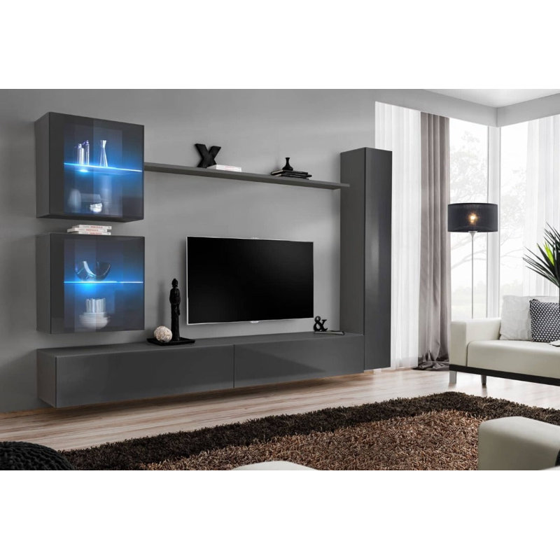 Unfinished Entertainment Centre for TVs up to 75", Graphite