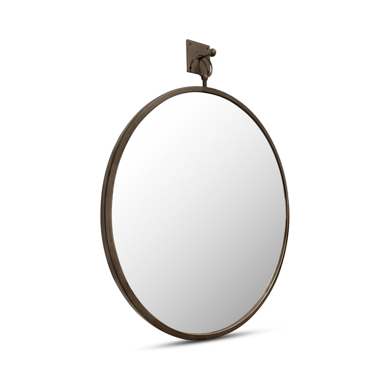 Miroir Cameo laiton vieilli