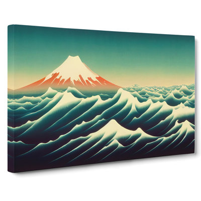 Idyllic Japanese Mountains - Wrapped Canvas