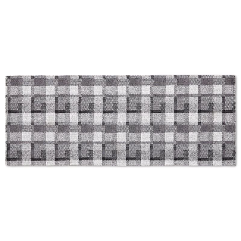 Tapis de cuisine Martha Stewart, Noir / gris / blanc, Tapis de couloir 1 pi 8 po x 4 pi 2 po