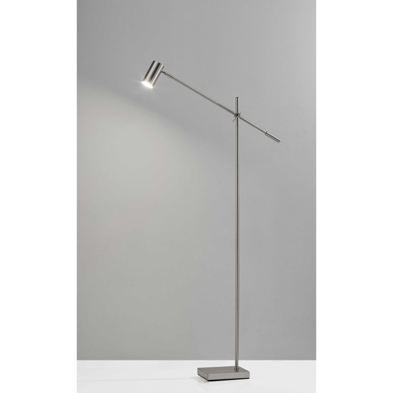 Lampe de travail DEL sur pied 63 "Pylesville, Acier brossé