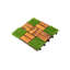 Carreau de terrasse en bois d'acacia 057-124925134