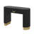 Modern Console Table With Vertical Ribbed Design, Compact Storage With Functional Drawer