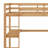 High Loft Bed, Wood Loft Bed With Safety Guardrail, Built-In Desk, Ladder-636454897