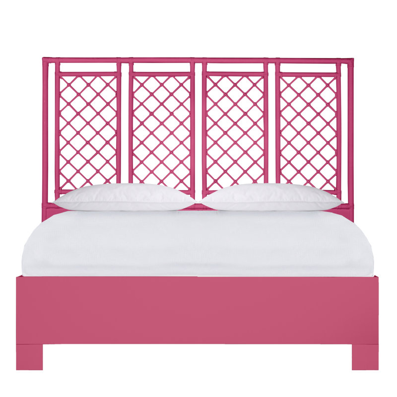 Low Profile Standard Bed, Queen, Hot Pink