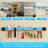 4-Pack 12" Magnetic Tool Holder Strips - Heavy-Duty Workshop Organizers