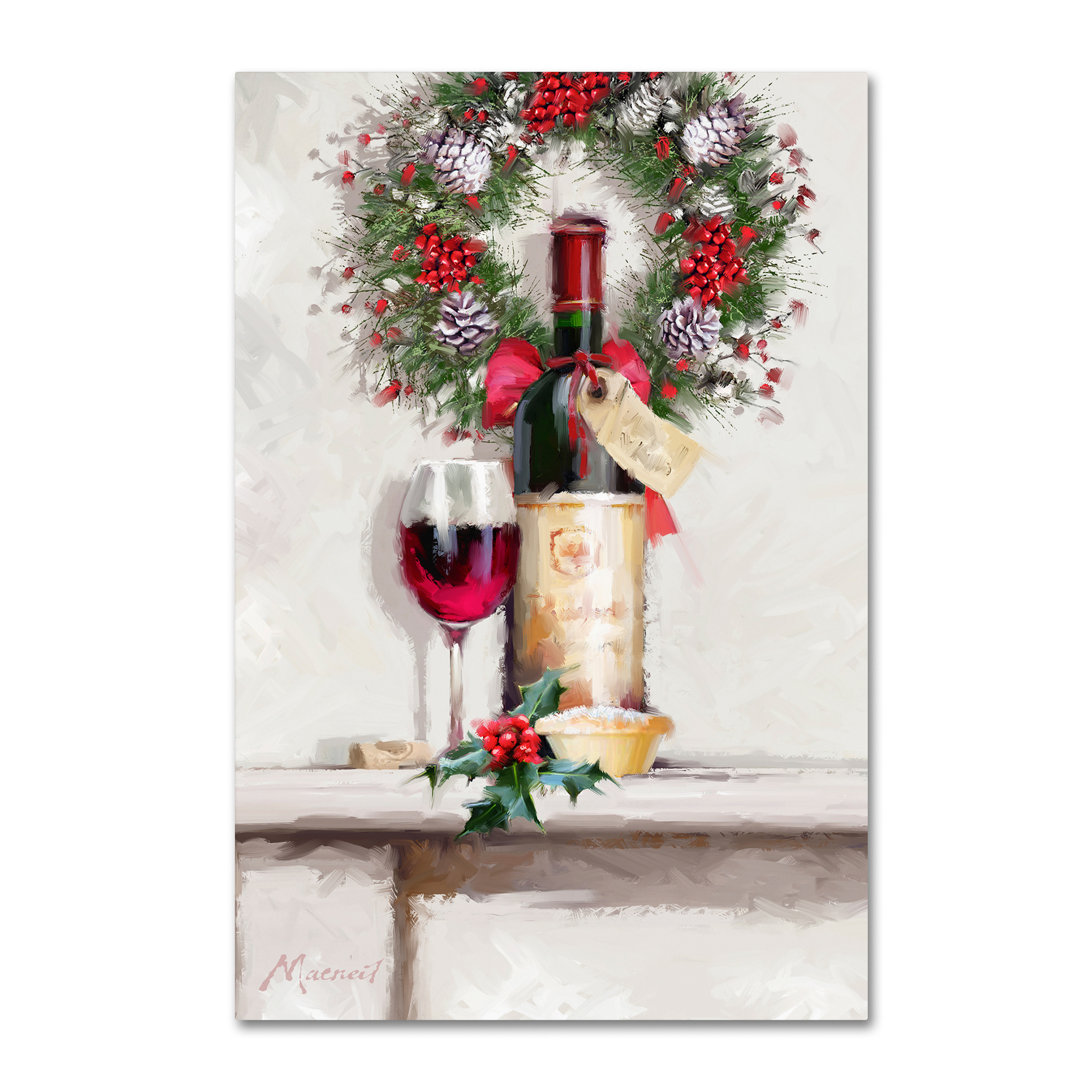 Armand 'Red Wine' Print on Canvas Red Barrel Studio® 