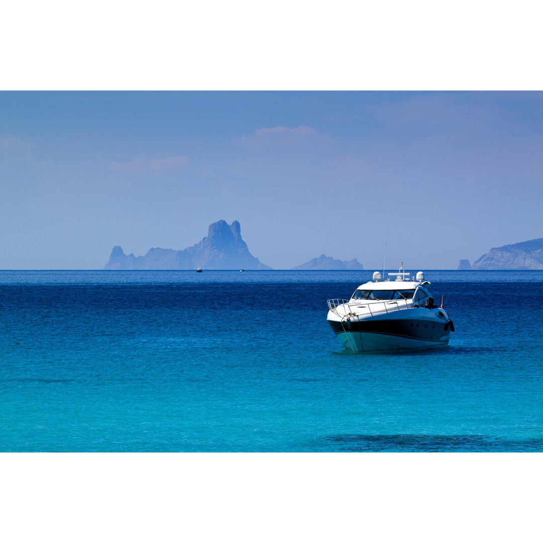 Es Vedra Island In Ibiza by Digitalchateau - Wrapped Canvas Print