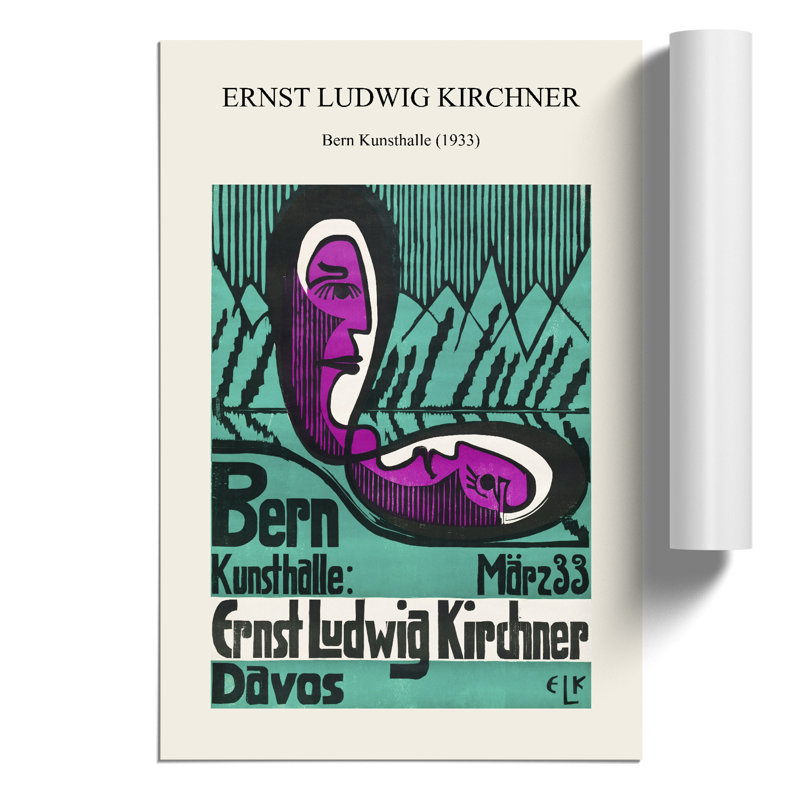 Bern Kunsthalle Print by Ernst Ludwig Kirchner - Frameless Print, 59cm H x 42cm W x 0.1cm D