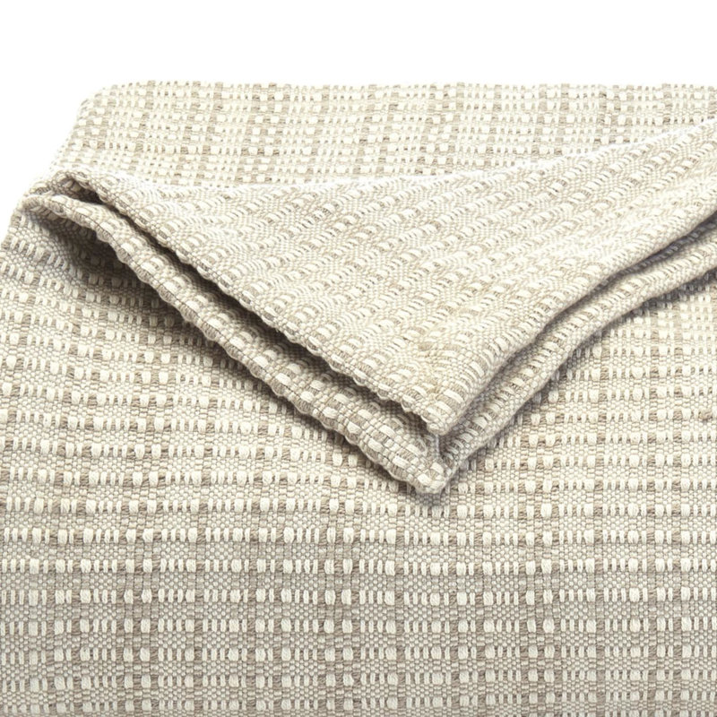 Hand Woven Blanket, Twin, Light Brown