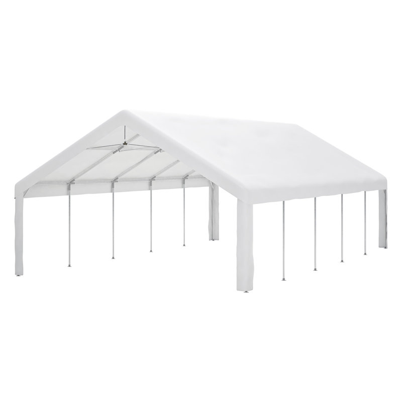 20X32ft Party Tent Heavy Duty, Large Wedding Event Shelters With 3 Storage Bags & Removable Sidewalls, Outdoor Canopy Gazebo Commercial Tents For Parties Carport Camping Garden Patio
