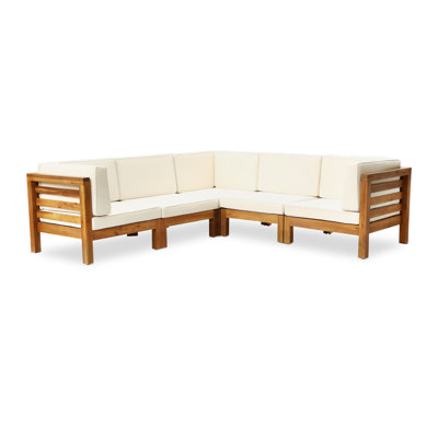 30.25'' Wide L-Shaped Patio Sectional with Cushions