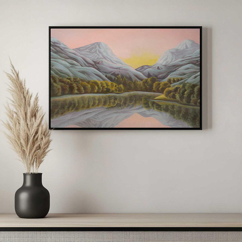 Chroma Mountain Majesty III by Grace Popp Canvas Art Print, Black, Floater Framed Print without Mat, 18" H x 12" W