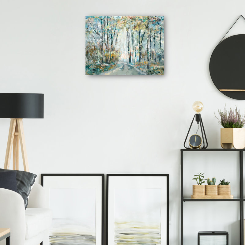 Reproduction d'art sur toile Kaleidoscope Trees VI par Studio Arts, Toile tendue, H 18 po x l 24 po, Sans cadre