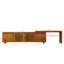 Meuble télé de style moderne du milieu du siècle, extensible de 160 cm avec rangement, panneau réglable pour téléviseurs de 140 à 190 cm, meuble multimédia moderne pour la décoration intérieure, extensible de 152 à 175 cm, pour chambre ou salon.