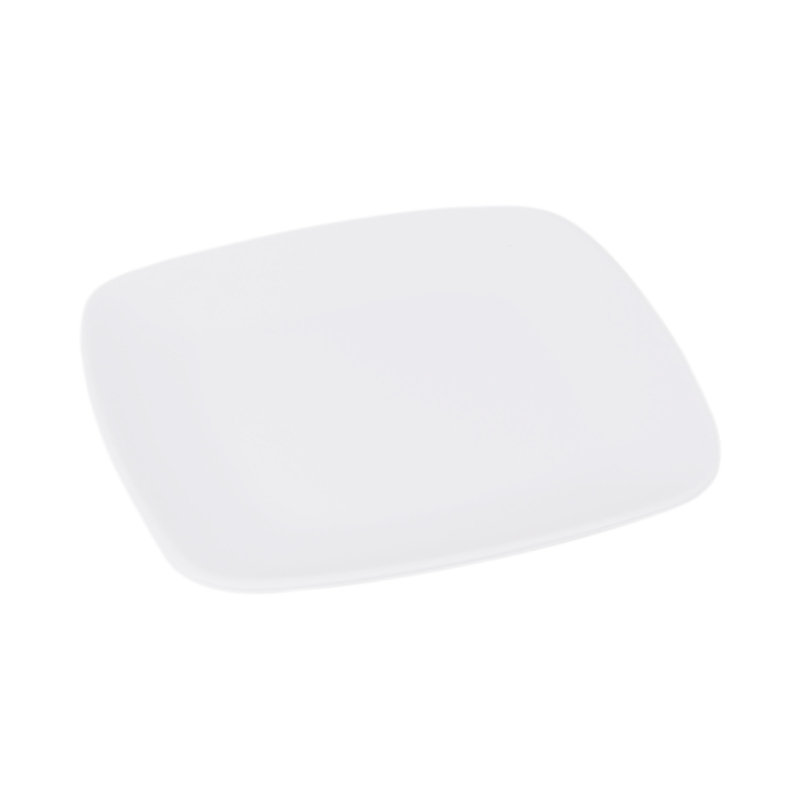 Radius Edge 7" Melamine Appetizer Plate, White