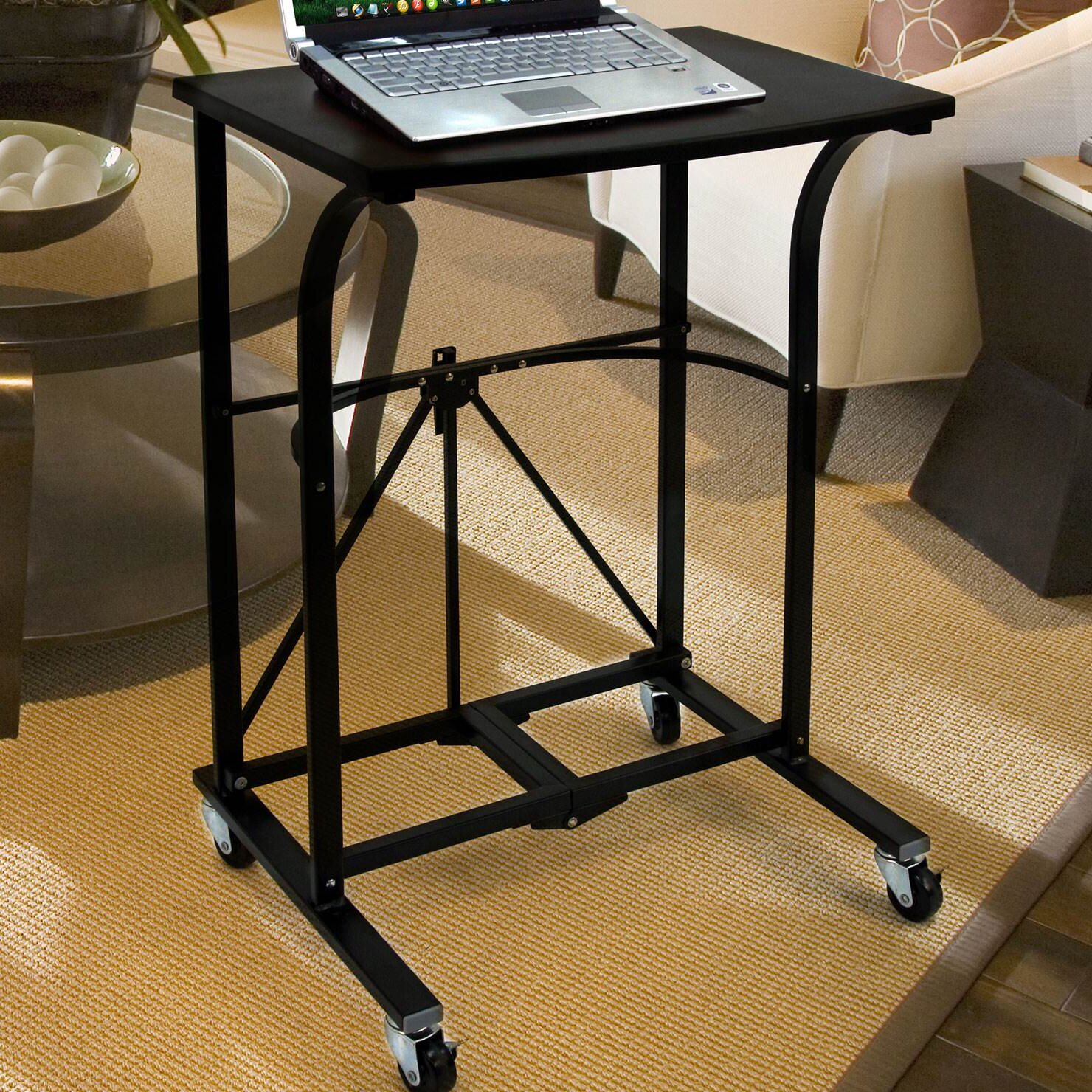 Foldaway laptop store desk