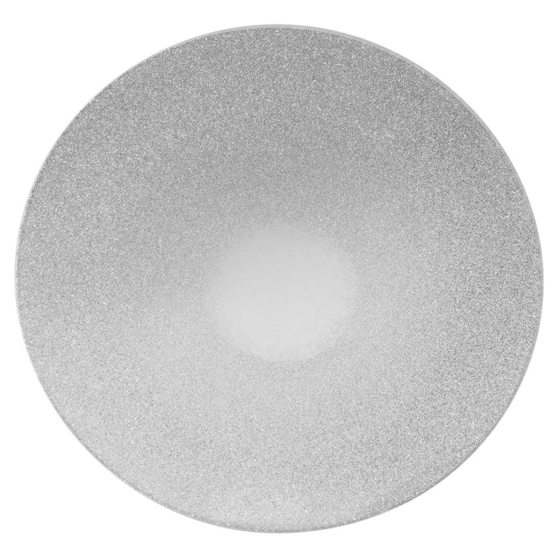Glass Decorative Plate 1, Silver, 0.4cm H x 20cm W x 20cm D