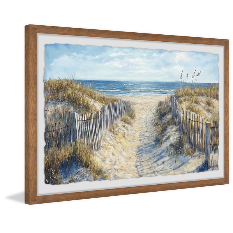 "Seaside Entrance" Framed Print, 8" H x 12" W