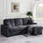 Elfrieda Boneless 92" W Reversible Sleeper Sectional with Storage-2108760594