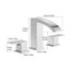 Robinet de lavabo de salle de bain à trois trous à deux poignées Topcraft