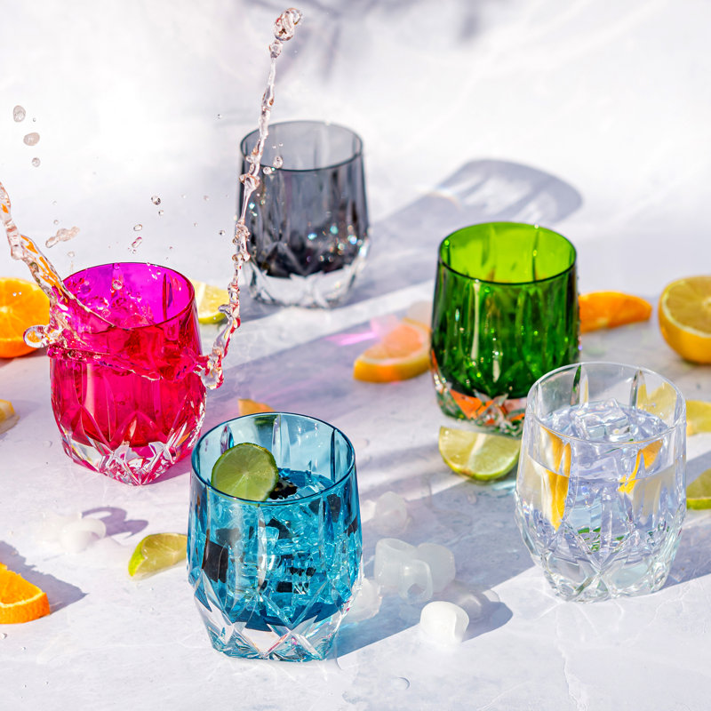 Gemma Glass Wine Glass, Pink