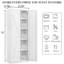 Armoire de rangement réglable en métal 2 portes