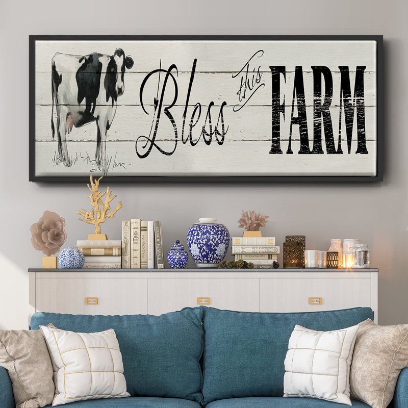 «Bless this Farm», toile encadrée