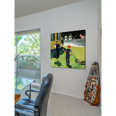 Lemonade For The Lawnboy by George Hughes - Wrapped Canvas Painting