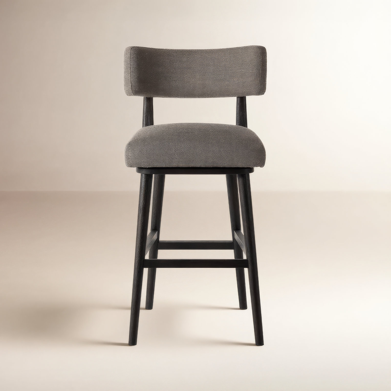 Lando Swivel Bar & Counter Stool, Bar Stool (31" Seat Height), Alcala Nickel