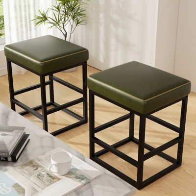 Modern Edge, Cozy Feel: Faux Leather Upholstered Counter Bar Stools for Every Home