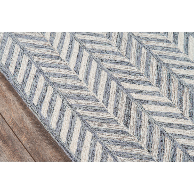 Jamarrio Wool Chevron Indoor Rug, Runner 2'3" x 8'