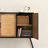 Industrial 43.3" Wide Accent Cabinet, Mid-Century Sideboard Storage Cabinet for Living Room, Dining Room, Entryway, Rattan-212793624
