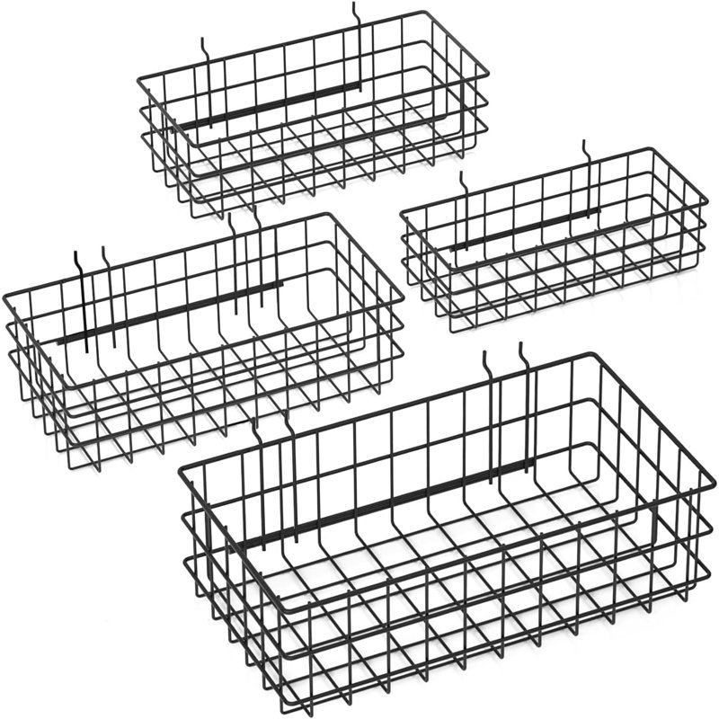 Accessoires de paniers de rangement carrés 4 pièces