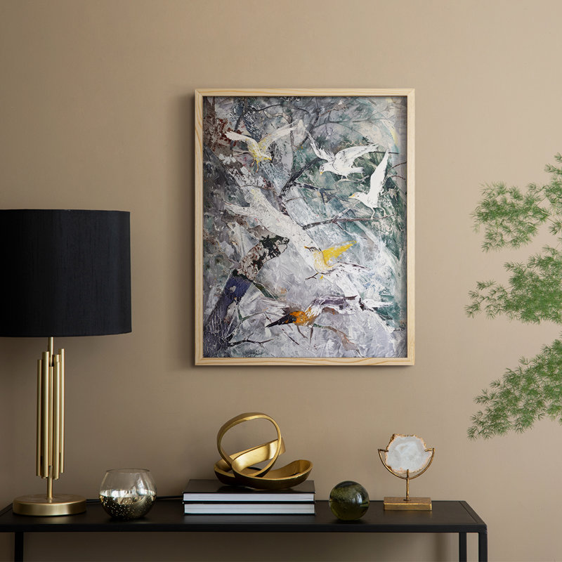 ANIMALS Series XVII, reproduction encadrée - bois massif, H 30 po x l 24 po