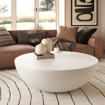 Table basse ronde en béton Lensey