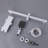 Wall Mounted Waterfall Bathtub Faucets, 3.43" Tub Filler Faucet with Hand Shower Bath Tub Faucets with Rough-in Valve-92953720