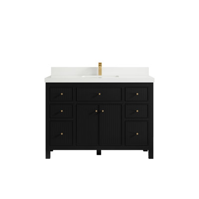 48'' Single Bathroom Vanity with Quartz Top