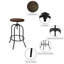 Tabouret de bar pivotant Washington-1743978077