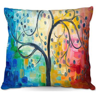  Couch Color Tree II Throw Pillow