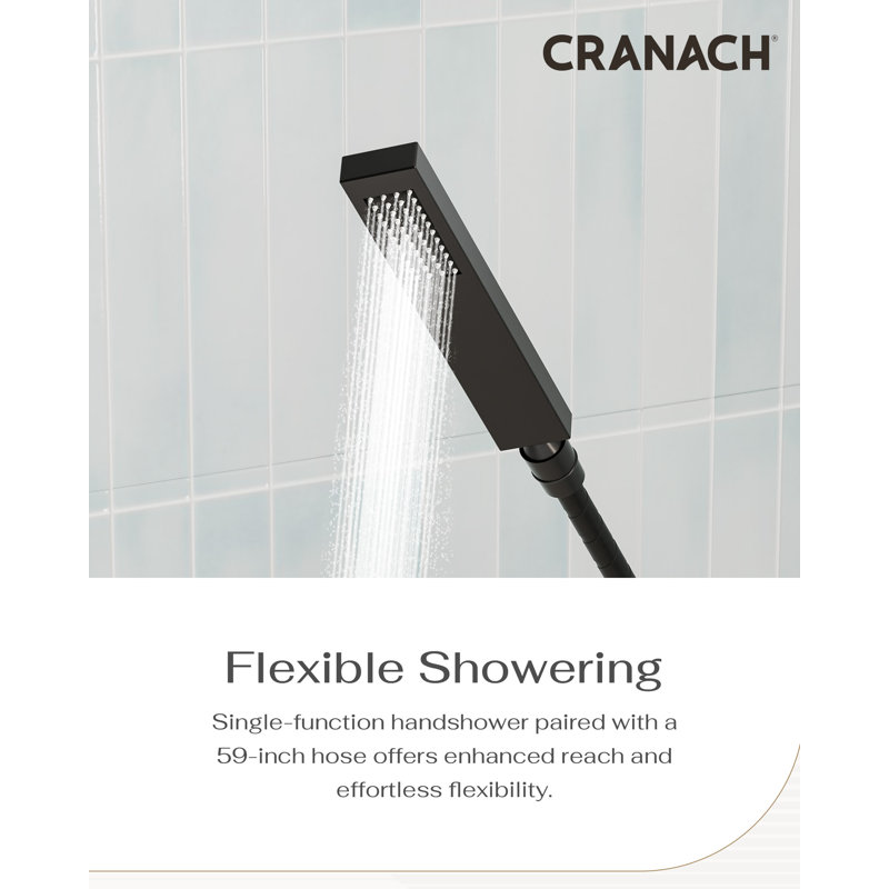 Crozet Pressure Balance Two-Function Shower System with 10-inch Rain Shower Head and Hand Shower (Valve Included)