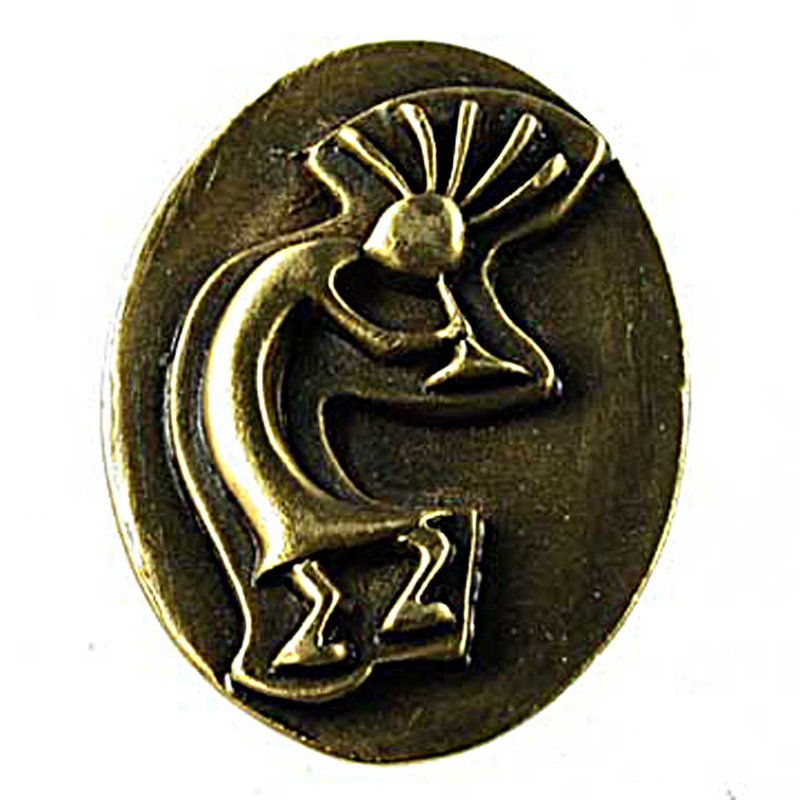 Poignée ovale de longueur 1 3/4 po Western Southwestern, Laiton antique