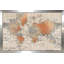 Carte du monde par Elizabeth Medley - impression-64743305-64743306