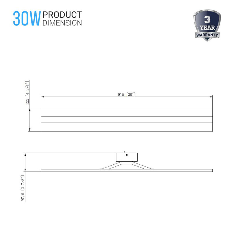 Dimmable LED Bath Bar