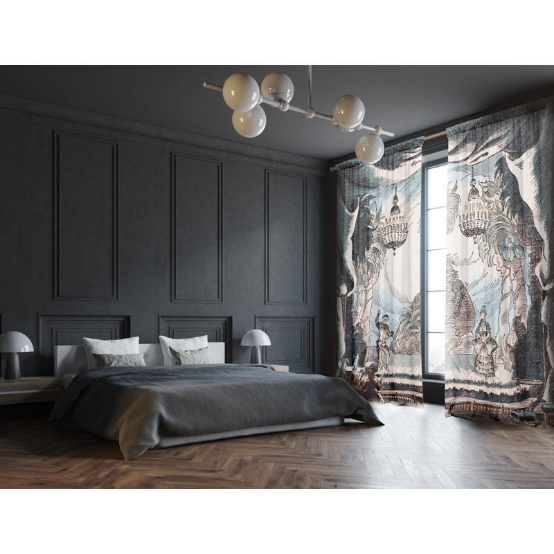 Blackout Curtain Panel Pair, 148 W x 200 D cm