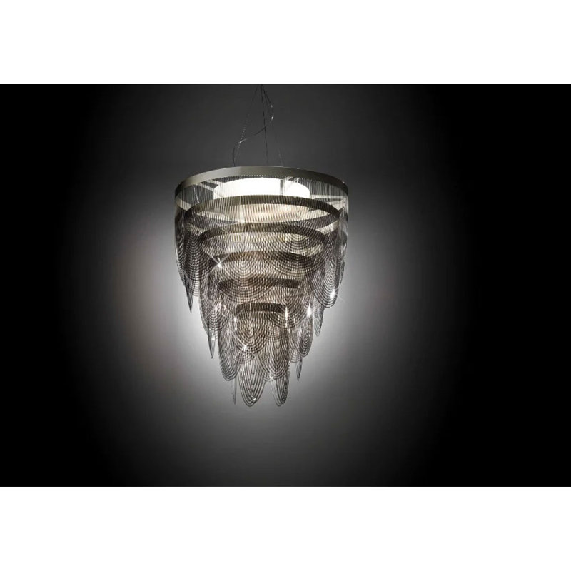 Lustre clair, Plaqué bronze, Argent vieilli, 16" Wide x 36" Height