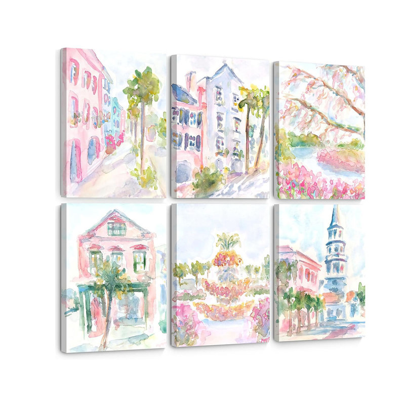 6 Piece Wrapped Canvas Print