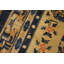 Antique Ningxia Chinese Geometric Knotted Rug